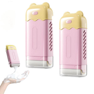 Waterproof Bear-Shaped Rolling Soap Holder – Self-Draining Soap Box (Pack of 2)